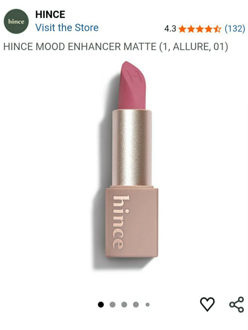 Nude Rose Beige Lipstick - Soft Matte Finish